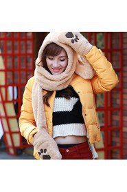 Unisex Faux Fur Scarf,Cute