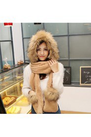 Women PU Scarf,Cute