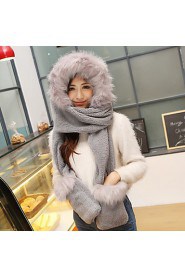 Women PU Scarf,Cute