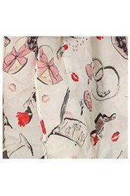 Women's Chiffon Lips Scarf