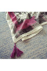 Fringed Impression Retro Street Printing Scarves Cotton Long Oversized Scarf Shawl