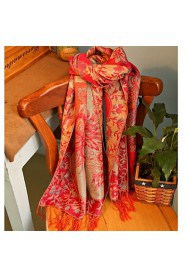 Oversized Thick Warm Cashmere Red Scarf Shawl Fall And Winter Wool Scarf