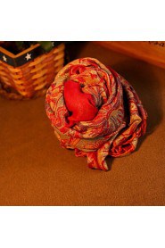 Oversized Thick Warm Cashmere Red Scarf Shawl Fall And Winter Wool Scarf