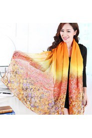 Korean Version New Cotton Long Printing Scarf Beach Towel