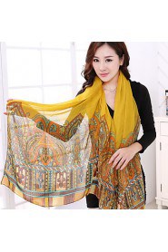 Cotton Long Autumn Winter Scarf Voile Scarves Butterfly Print Big Shawl