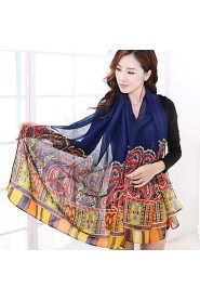 Cotton National Printing Design Geometric Prints Shawl Scarf