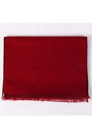 Deep Red Flannelette Scarf