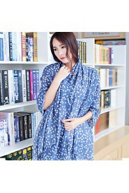 National Wind Vintage Gradient Stars Women Cotton Scarf