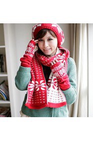 Women Acrylic Scarf,Cute/ Casual