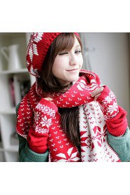 Women Acrylic Scarf,Cute/ Casual