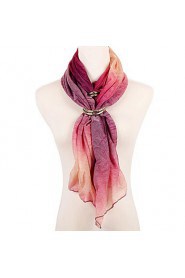 Women Trendy Infinity Scarves Purple Gradient Printed Uniqiue Design Scarves Brand New Fashion