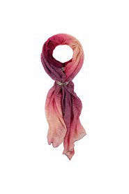 Women Trendy Infinity Scarves Purple Gradient Printed Uniqiue Design Scarves Brand New Fashion