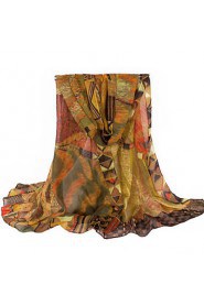 Women Voile Cotton Scarf , Vintage/ Casual