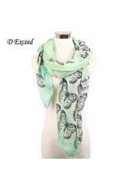 Chic Vintage Women Volie Scarves Butterfly Printed Oversized Scarf Winter Long Wrap Free Shipping