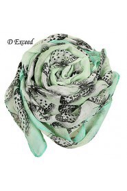 Chic Vintage Women Volie Scarves Butterfly Printed Oversized Scarf Winter Long Wrap Free Shipping