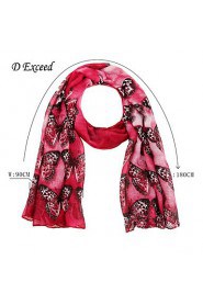 Chic Vintage Women Volie Scarves Butterfly Printed Oversized Scarf Winter Long Wrap Free Shipping