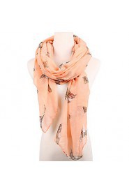 New Women Scarves Fashion Casual Gorgeous Animals Fox Print Scarf Shawl Wrap