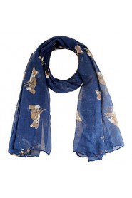 New Women Scarves Fashion Casual Gorgeous Animals Fox Print Scarf Shawl Wrap