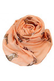 New Women Scarves Fashion Casual Gorgeous Animals Fox Print Scarf Shawl Wrap