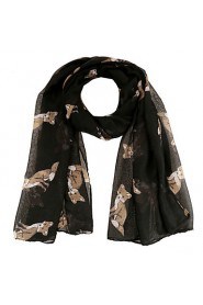 New Women Scarves Fashion Casual Gorgeous Animals Fox Print Scarf Shawl Wrap