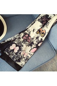 Stars Favorite Twill Cotton Colorful Butterfly Fly Scarf Warm Women Shawl