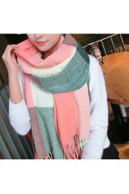 Women Luxury Fashion Plaid Oversized Cashmere Winter Neck Warm Scarf Blanket Scarf Female Shawls and Scarves Tippet