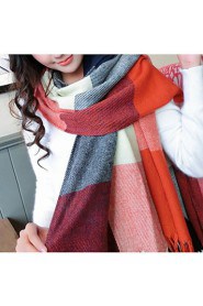 Women Luxury Fashion Plaid Oversized Cashmere Winter Neck Warm Scarf Blanket Scarf Female Shawls and Scarves Tippet