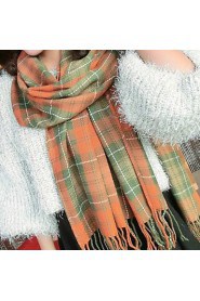 Women Luxury Fashion Plaid Oversized Cashmere Winter Neck Warm Scarf Blanket Scarf Female Shawls and Scarves Tippet