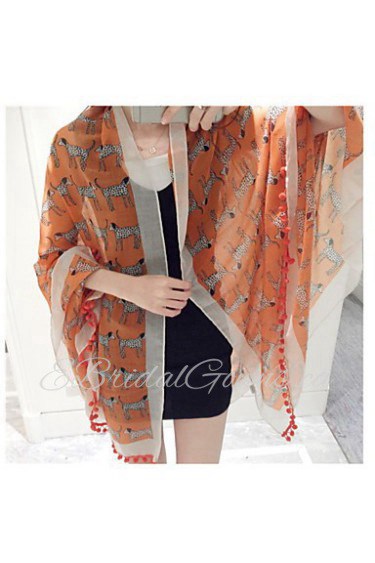 Sun Bucolic Print Super Nice Cotton Twill Long Oversized Scarf Shawl