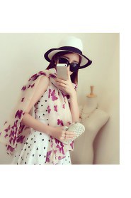 Bearding Butterfly Fantasy Print Cotton Scarves Oversized Shawl