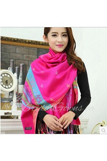 Cotton National Wind Korean Autumn And Winter Female Literary Bohemian Retro Thick Winter Scarves Large Shawl