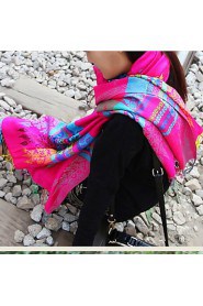 Cotton National Wind Korean Autumn And Winter Female Literary Bohemian Retro Thick Winter Scarves Large Shawl