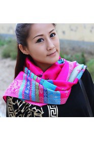 Cotton National Wind Korean Autumn And Winter Female Literary Bohemian Retro Thick Winter Scarves Large Shawl