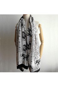 Women PU/Viscose Scarf , Casual