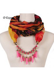 Women's light weight infinity scarves with jewelry pendant new Arrival