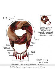 Women's light weight infinity scarves with jewelry pendant new Arrival