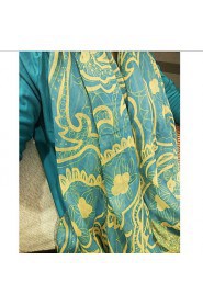 Women Summer Beautiful Complex Of Ancient Persia Pattern Collision Color Silk Voile Scarves Scarf