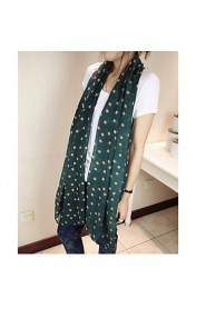 Women Summer Polka Dot Shawls Variety of Knot Silk Scarves(4-color)