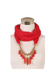 Women's Charms Scarf With Pendant