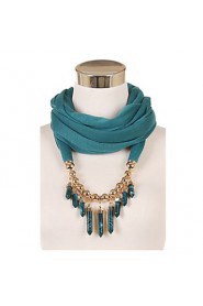 Women's Charms Scarf With Pendant