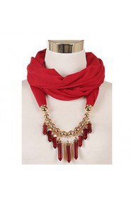 Women's Charms Scarf With Pendant