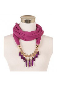 Women's Charms Scarf With Pendant