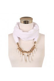 Women's Charms Scarf With Pendant