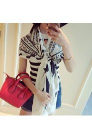 Winter New National Oversized Super Soft Cotton Geometric Print Scarf Shawl