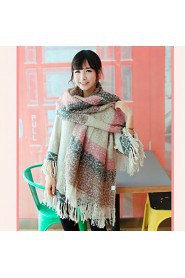 Korean Mohair Warm Spell Color Fashion Scarves Long Oversized Scarf