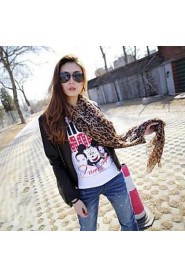 Shawls Chiffon/Polyester Matching Leopard Print Scarves