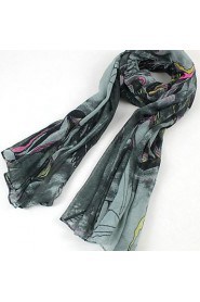 Women Cotton Blend Scarf , Work/Casual