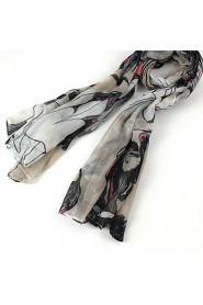 Women Cotton Blend Scarf , Work/Casual