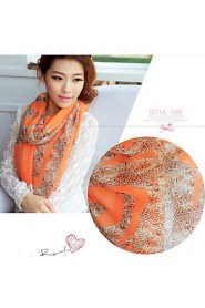 Korean Spell Color Fashion New Leopard Print Scarf Scarves