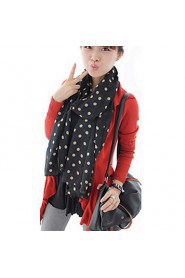 Women Wave point dot Chiffon Scarf